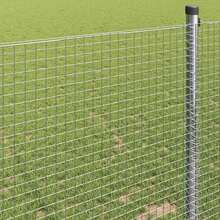 vidaXL Geschweißter Drahtzaun Silber 0,6 X 25 M Stahl - Silver - View 4