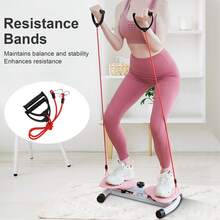 SIDIANBAN Twist Board For Exercise, Waist Twisting Machine - 300 LBS Capacity, 360° Rotating For Women & Home Fitness, Core Workout Abdominal Fat Loss - 粉色 - 查看 5