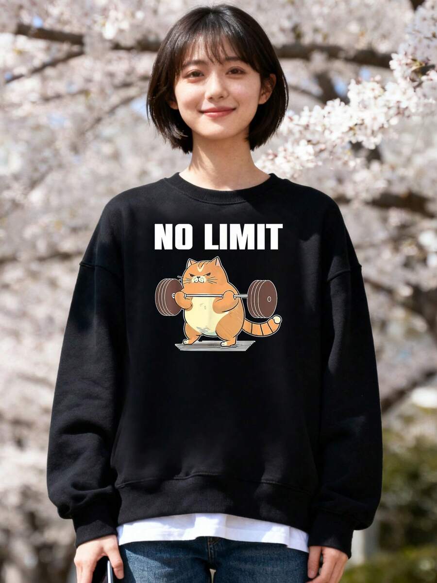 Women Sweatshirts - 黑色 - 查看 1