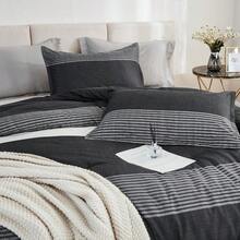 Twin XL Comforter Set Black White Grey 2 Pieces Gray Twin Extra Long Size Lightweight Bedding Set All Season Down Alternative Comforter