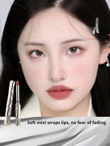 NOVO Waterproof, Sweat-Resistant, Non-Fading, Soft Matte Finish, Non-Stick Lip Gloss, Lightweight Long-Lasting Lipstick, Suitable For Daily Makeup, Commuting, Students, No-Makeup Look