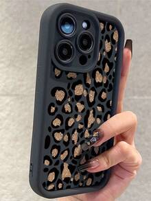 Ốp lưng điện thoại cao cấp họa tiết da báo, chất liệu kim loại, tương thích với iPhone 15 Pro Max, 16/11/13 Pro/15 Pro/15/13 Pro Max, chất liệu chống sốc, tương thích với iPhone 14/13/12, bảo vệ toàn diện, tương thích với iPhone 12 Pro Max. - Nhiều màu - Xem 2