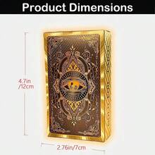 1 Lá bài Tarot bằng nhôm vàng, Thẻ trò chơi trên bàn bằng nhựa chống thấm nước in nóng, Thẻ bài Tarot cho người mới bắt đầu, 78 lá bài Tarot cổ điển với ý nghĩa phong phú, Kích thước 4,72x2,76 inch, Quà tặng lý tưởng cho trẻ từ 14 tuổi trở lên, Chất liệu chính là PET, Bộ bài Tarot hoàn chỉnh bằng nhôm vàng, Thẻ bài Tarot bền, Bộ bài Tarot độc đáo bằng vàng vàng, Trò chơi bói toán, Halloween, Giáng sinh, Phục sinh, Hàng hóa ngày lễ - Vàng - Xem 6