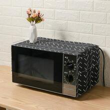 1 pieza de cubierta antipolvo para horno microondas, decoración del hogar y la cocina. La cubierta no es impermeable ni resistente a las manchas.
