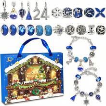 DIY Adventskalender Schmuck Bastelset - Dekoration zum Selbermachen für Weihnachtskalender