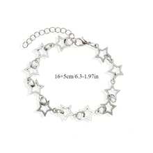 Vintage Hollow Bracelet Y2K Sweet Cool Versatile High-End Niche Fashion Jewelry, Unisex Wear, Suitable Daily Casual Vacation, Wedding Banquet Wear, Fashion Party Jewelry, Festival Event Surprise, Unisex Wear, Suitable Daily Casual Vacation, Wedding Banquet Wear, Fashion Party Jewelry, Festival Event Surprise - A - 查看 5