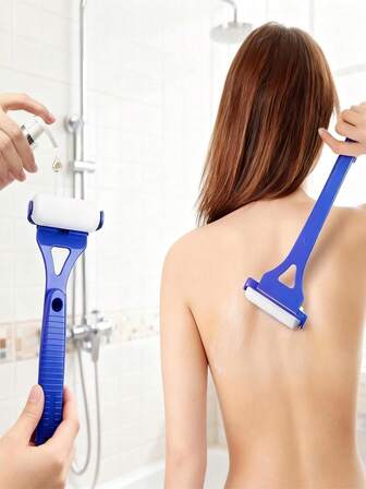 Long-Handled Roller Lotion Applicator, Detachable And Foldable Roller Lotion Applicator, Neat Roller Lotion Applicator, Reusable Silicone Roller Lotion Applicator, Travel-Sized Roller Lotion Applicator.