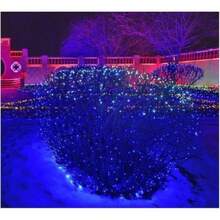 Connectable Red And White Christmas String Lights, 2Pack Total 164FT 400LED Christmas Lights For Outdoor/Indoor, Plug In Tree Lights With 8 Modes, String Lights For Christmas Decorations Holiday - Blue - View 8
