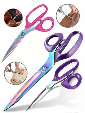  8/9/10英寸专业裁缝剪刀，重型剪刀，适用于裁剪布料、皮革，锋利缝纫剪刀，适用于家庭、办公室、艺术家、裁缝