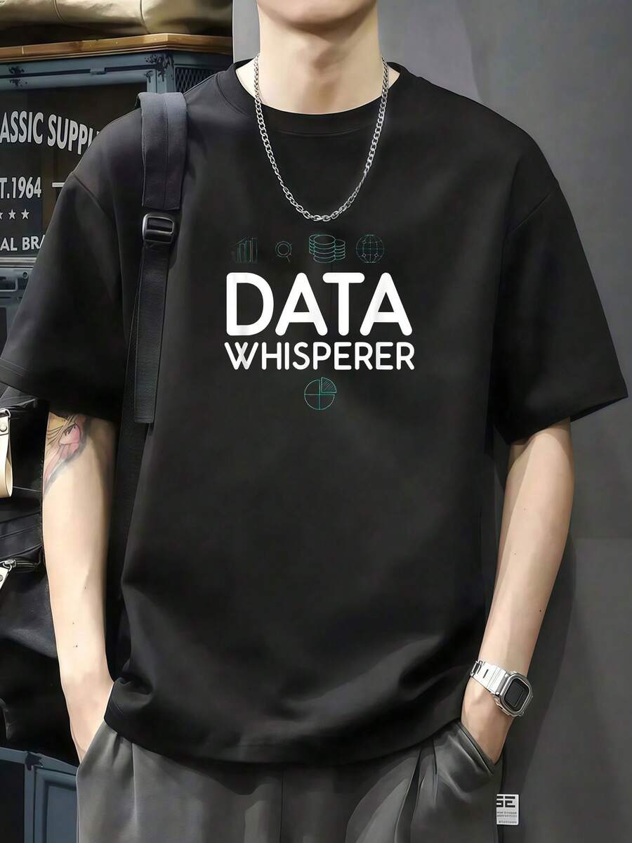 Data Whisperer Data Analyst And Data Scientist T-Shirt - Black - View 1