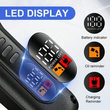 HIENA 男士电动理发器/胡须修剪器，1件装、2件装、3件装，迷你机身，舒适握柄，USB充电，无线使用，满足居家理发和剃须需求，送给父亲或男友的礼物 - 黑色 - 查看 6