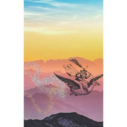 Fantasy Sunset Notebook: College Ruled