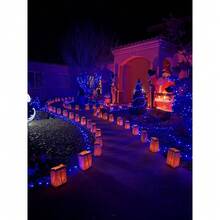 Connectable Red And White Christmas String Lights, 2Pack Total 164FT 400LED Christmas Lights For Outdoor/Indoor, Plug In Tree Lights With 8 Modes, String Lights For Christmas Decorations Holiday - Blue - View 3