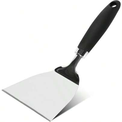 CCVB Professional Wide Turner 9.5 Inch Stainless Steel Spatula For Cast Iron Griddle And Grill Cooking Barbecue Hamburger Metal Kitchen Utensil Dishwasher