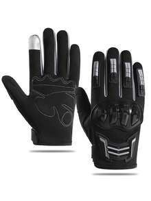 Full-Finger Fitness Gloves, Cycling Gloves, Non-Slip Grip, Touch Screen Warm And Cold-Proof Gloves, Suitable For Cycling And Driving Mecha Gloves - Mecha - View 7