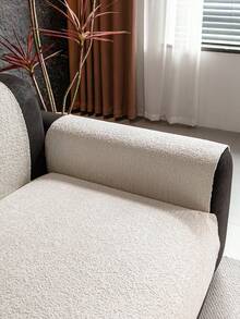1 chiếc đệm sofa vải nhung màu trơn lãng mạn mùa cưới, họa tiết hoa bầu trời sao tối giản, chống trượt, chống trầy xước cho mèo, trang trí nhà cửa phù hợp cho sofa 1/2/3/4 chỗ ngồi, sử dụng được quanh năm. - Màu be - Xem 9