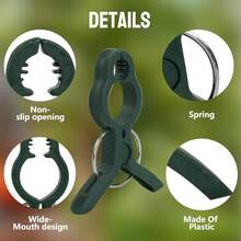 25 Pcs Garden Clips - Plant Support Clips For Tomatoes, CucFUmbersss, And More - Keep Your Garden Healthy And Thriving With Tomato Clips{Inchsize_nameinch:Inch25pcsLargeinch} - 25pcsLarge - View 5