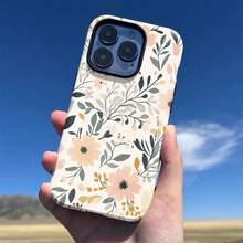 花卉图案，时尚艺术双层保护手机壳，兼容 17、17 Pro Max、17 Pro、17 Air、16、16 E、16 Pro Max、15、15 Plus、15 Pro Max、15 Pro、14、14 Pro、14 Pro Max、14 Plus、13、13 Pro Max、13 Pro、11、12、12 Pro、12 Pro Max、XS、8 Plus、7 及其他型号 - 彩色 - 查看 3
