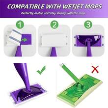 SUZZYVINE Flash Power Spray Mop Pad Refills Disposable Mop Refill Pads For Flash Powermop, 30 Pcs - 30 Counts - View 3