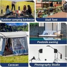 2PACK Canopy Weight Bags - 54 LBS Load Capacity Sand Bags Canopy Tent, Set Of 2 Durable Sandbags, Heavy Duty SandBag Weight, Suitable Outdoor Tent, Gazebo, Pergola - 黑色 - 查看 4
