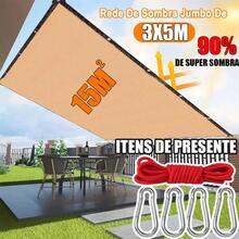 90% Shade Cloth For Garage And Pool, UV Protection And Quick Installation - amarillo claro - Ver 15