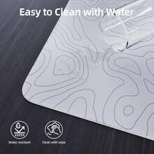 ATTACK SHARK X MAMBASNAKE CM05 Outline Glass Hard Gaming Mouse Pad, Nano-Etched Texture, Smooth Glass Surface, High Precision, Fast Tracking, Scratch-Resistant, PU Leather Non-Slip Base, Large Size, Gift, Holiday, 2026 New Year (450*400mm) - Multicolor - View 6