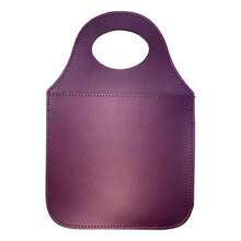 Universal Leather Car Trash Can - Maroon - View 1
