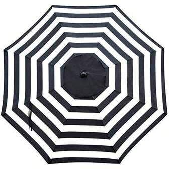 9ft Patio Umbrella Canopy Market Umbrella Top Outdoor Umbrella Canopy With 8 Ribs