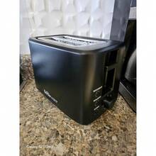 Diseño moderno + Tostadora eléctrica + función de calentamiento rápido y ranuras anchas + cocina/desayuno + familias/parejas ocupadas - Negro - Ver 4