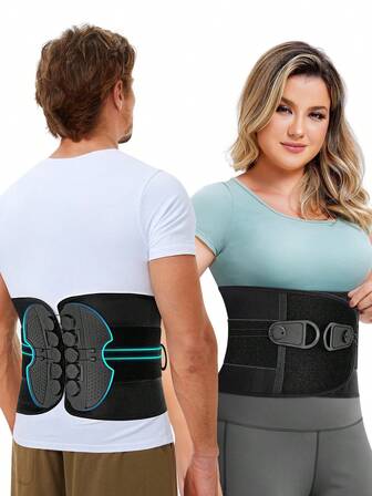 Unisex Adjustable Waist Roller Belt, Waist Roller Design For Free Adjustment, Front Hook And Loop Closure For Easy On/Off, Suitable For Everyday Wear