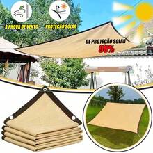 90% Shade Cloth For Garage And Pool, UV Protection And Quick Installation - amarillo claro - Ver 2