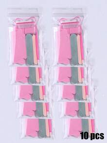 15/10/5/2/1 件套一次性美甲套装 | 美甲修脚套装，迷你指甲锉和指甲棒套装，双面指甲锉，泡沫指甲分离器，指甲刷，木质指甲棒，指甲清洁工具，DIY 美甲护理用品 - 彩色 - 查看 12