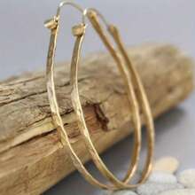 Elegant And Fashionable Star And Moon Hoop Earrings, Blue SyntheticZirconian Earrings, Versatile Stylish Earrings For Women, Perfect Valentine's Day Gift - Gold - View 4
