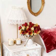 1/80 buc trandafiri artificiali flori de mătase eucalipt buchet cadouri de Ziua Îndrăgostiților decorațiuni de nuntă materiale DIY coroană, mireasa ținând încheietura mâinii accesorii de decorare flori, decorare mașină nuntă, decorare arc buiandrug, casă, sufragerie, dormitor, decorare vază, materiale de decorare petrecere de ziua de naștere cadouri de Anul Nou