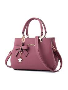 2pcs Women's Handbag Set, High-Quality Shoulder Bag, Fashionable Crossbody Bag, Casual Wallet, Best Mother's Day Gift Idea, Mother's Day Gift, Gift For Mom, Essential For Moms, Outdoor Mommy Bag, Stylish Business Casual Women Bag, Suitable For Office And Work