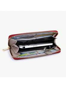 Large Capacity Multi-Layer Wallet, Handbag With Zipper T9612-042 - Blue - View 3