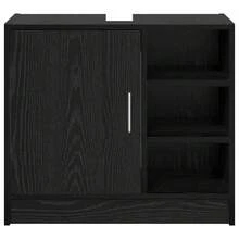 vidaXL Waschbecken-Schrank Mit Speicher Schwarze Eiche 63 X 29 X 55 Cm - nero - Visualizzare 6