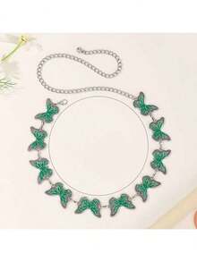 1pc Butterfly Metal Waist Chain, Versatile Diamond Studded Women's Waist Chain, Fashionable Dress Decoration Waist Chain, Suitable For All Seasons - Butterfly Multicolor - View 12