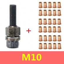 30-delars nitmutterverktygssats - Legerat stål, M3, M5, M8 industriellt nitmuttersättverktygssats, manuell nitpistol | Nittänger, lämplig för hemmafixare, möbler, bilreparationer och metallbearbetningsprojekt, herrverktyg, gör-det-själv-verktyg, multifunktionella verktyg