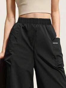 Pantaloni cargo da donna impermeabili per escursioni all'aperto - Pantaloni softshell a gamba dritta con vestibilità morbida, pantaloni antivento e ombrello per trekking, campeggio, jogging e uso casual