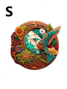 1pc Elegant Wooden Peacock Puzzle, Adult Stress Relief Circular Puzzle, Family Leisure Toy, Christmas, Birthday Gift For Friends, Wooden Puzzle 3d, Wooden Puzzle>Adults Puzzles, Birthday,Puzzle,Puzzles,Wooden Puzzle - Apricot - View 14