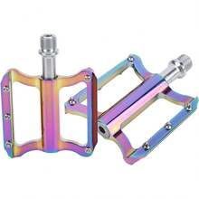 Airshi Pedales de Bicicleta de Montaña, MTB, Aleación de Aluminio y Acero al Cromo-Molibdeno, 14 mm, para Bicicletas de Montaña, BMX, MTB - 1 - Ver 9