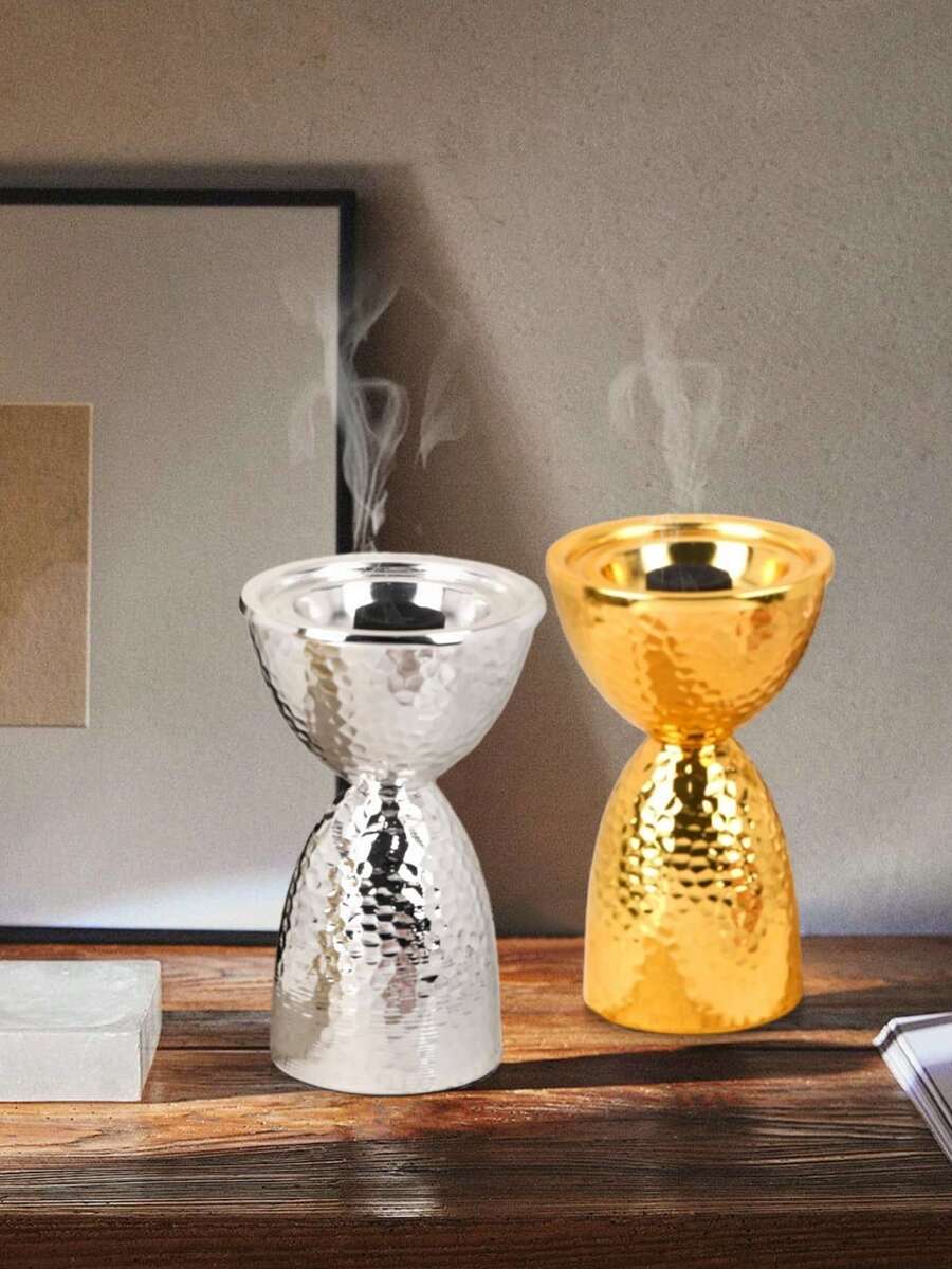 1pc Middle East Festival Simple Metal Incense Burner High Beauty Entrepreneurial Crafts Desktop Atmosphere Ornament - Multicolor - View 1