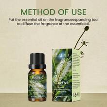 Tea Tree Essential Oil, 100% Natural, Hypoallergenic, Moisturizing, Suitable For Nail, Hair And Skin Care, Massage, Diffuser, Humidifier, Unisex, All Skin Types, With Tea Tree Scent, Drying Effect - Tea Tree - View 6