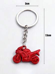 Colorful Motorcycle Keychains - Black/Blue/Green/Red Bike Key Ring Set, Unique Accessory For Motorcycling Fans - Multicolor - View 7