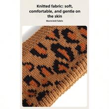 Soft Fluffy Chunky Knit Headband - Winter Warm Non-Irritating, Daily Bun Use Non-Tight, Face-Slimming & Versatile - 咖啡色1件 - 查看 8
