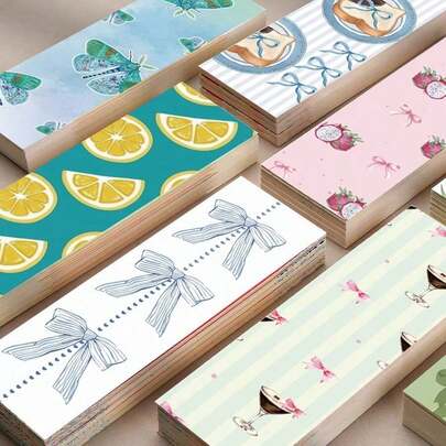 30pcs Bookmarks, Cute Waterproof Cartoon Bookmarks, Used For Decorating DIY Bookmarks Such As Books, Art Books, Notebooks, Etc,For School Supplies,Back To School