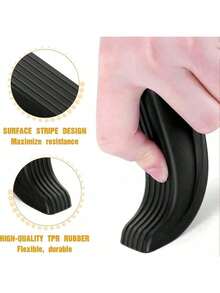 1pc High-Quality Large Heavy-Duty Rubber Door Stopper - Provides Extra Grip, Adjustable And Flexible, Extra Large Non-Slip Door Stopper - Heavy Duty, Sturdy Rubber Wedge For Secure Door Opening, Ideal For Home & Office Use, Door Stopper Wall Protector,Leaves No Marks Of Scuffing, Easy To Keep Doors Open - Suitable For Home And Office Use - Multicolor - View 5