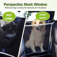 Pet Dog Car Seat Cover With Waterproof Mesh Window And Storage Bag, Durable, Scratch-Resistant And Non-Slip, Dog Hammock Fits Most Cars/Trucks/SUVs - Multicolor - View 4
