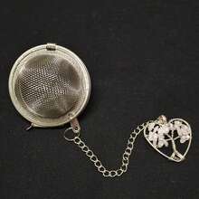 1/5/10 piezas Infusor de té con colgante de árbol de la vida, filtro de té de malla premium, difusor de té con cadena extendida y gancho para infusionar hojas de té sueltas y especias y condimentos, con colgante de piedra natural y cristal